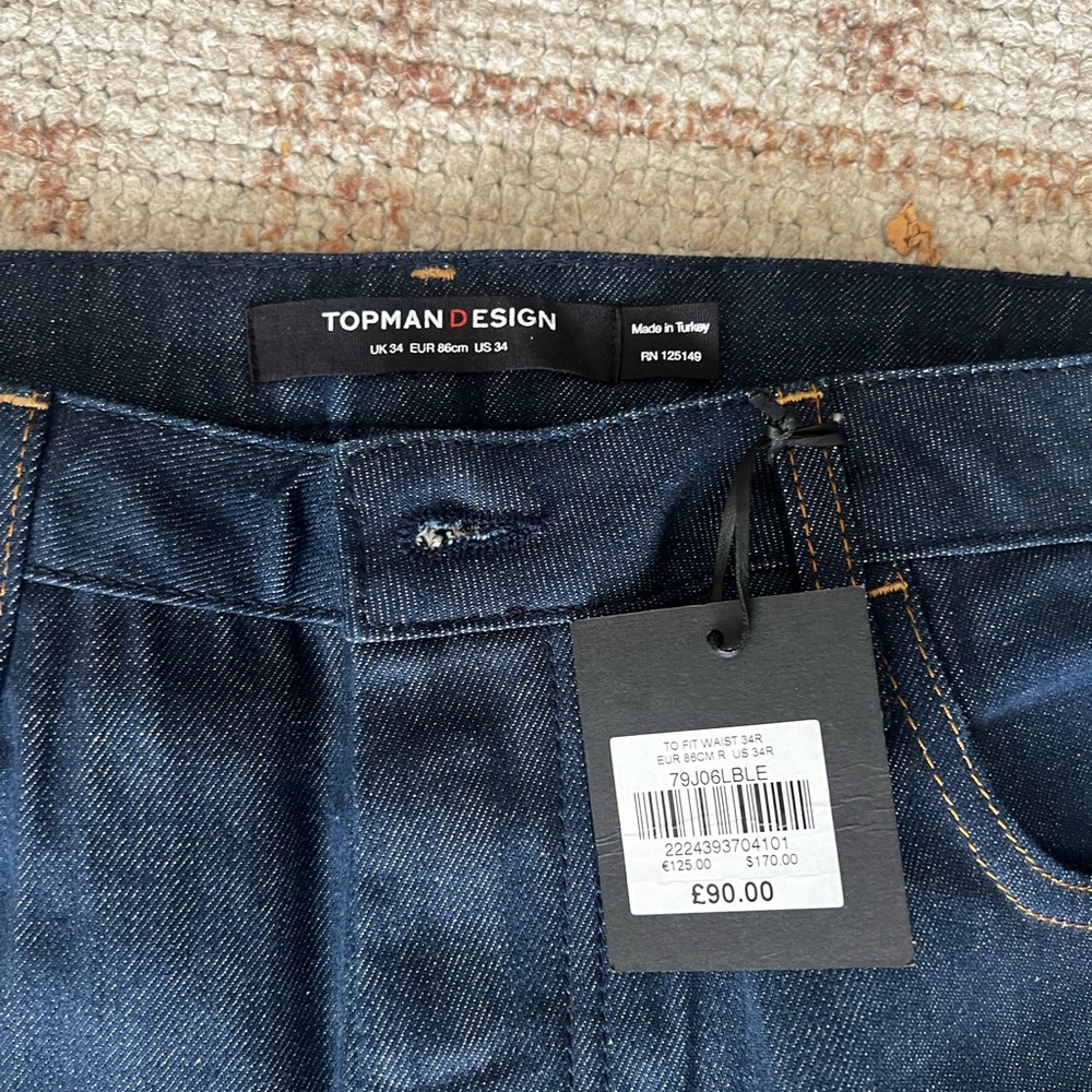 TopMan Men's Blue Jeans